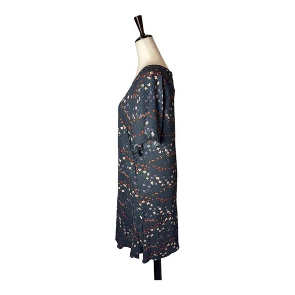 CAbi Dress Women Small Black Muse Floral Print Flutter Sleeve Mini Boho Cottage - Picture 6 of 10